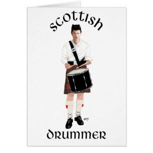 Schottischer Trommler - Rotes Kilt