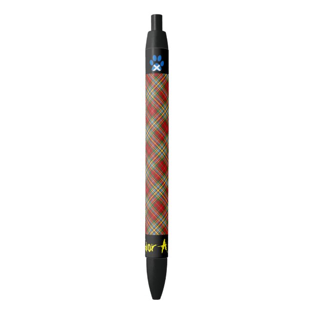 Schottischer Unabhängigkeits-Katzen-Clan Saltire Kugelschreiber (Vorderseite Vertikal)