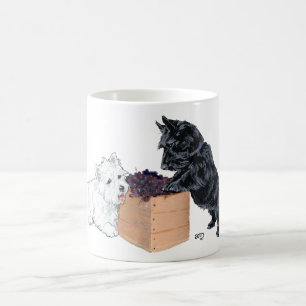 Schottischer und West Highland White Terrier Beche Kaffeetasse