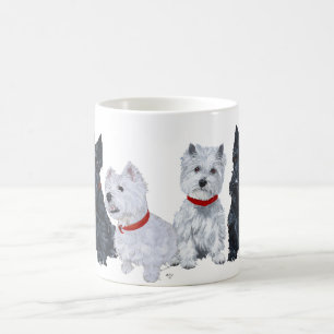 Schottischer und West Highland White Terrier Beche Kaffeetasse