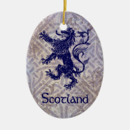 Schottischer zügelloser keramikornament