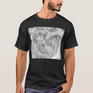 Schottisches Bergschuhmacher-Topografisches Karten T-Shirt