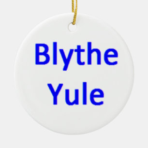schottisches Blythe Yule Keramik Ornament