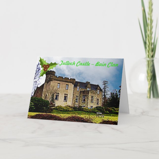 Schottisches Clan Bains Tulloch Castle Weihnachten (Vorderseite)