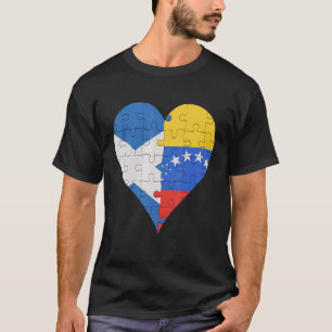Schottisches Flag-Herz T-Shirt