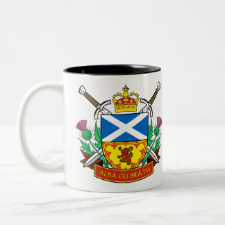 Schottisches "GU bràth alba" Schwarzes 11 Unze Zweifarbige Tasse