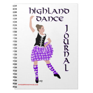Schottisches Highland-Tanz-Journal Notizblock