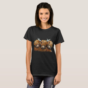 Schottisches Hochland schüchtert "die JUNGEN" T - T-Shirt
