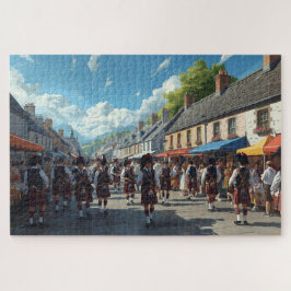 Schottisches Hochlanddorf-Jigsaw-Puzzle
