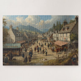 Schottisches Hochlanddorf-Puzzle