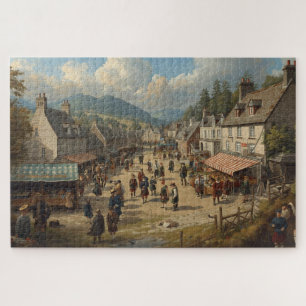 Schottisches Hochlanddorf-Puzzle