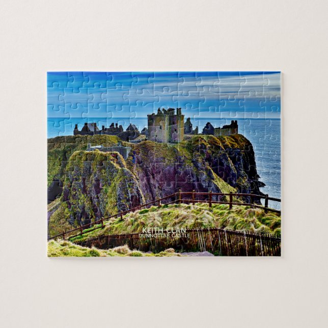 Schottisches Keith Clan's Dunnottar Castle Foto (Horizontal)