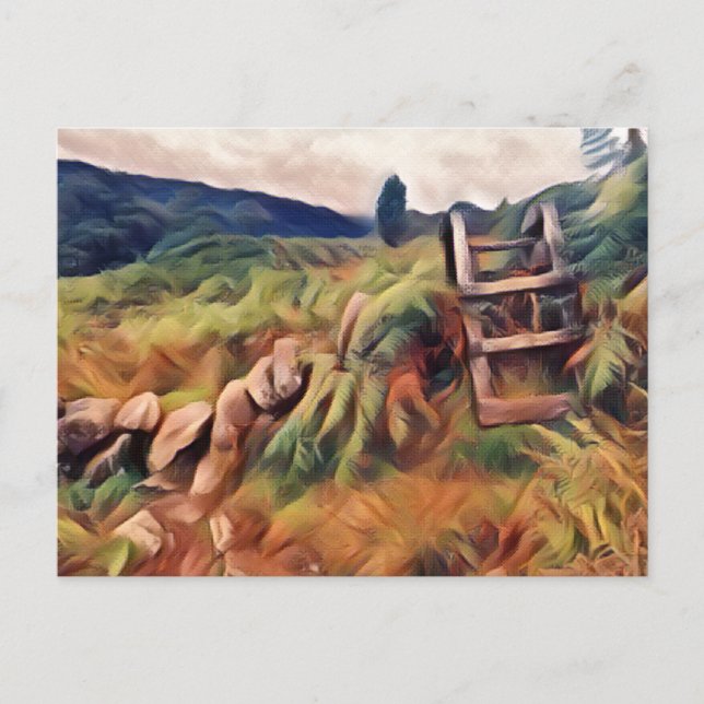 Schottisches Landschaftsbild Foto Art Postkarte (Vorderseite)