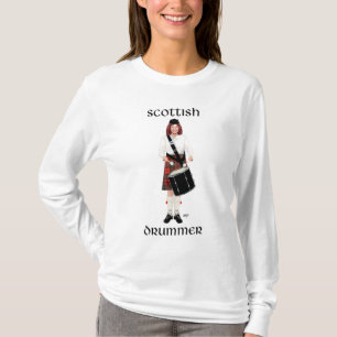 Schottisches Mädchen - Tenor-Trommel T-Shirt