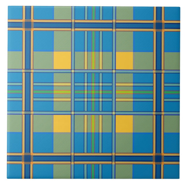 schottisches Plaid-Karo-Fliese Fliese (Vorderseite)
