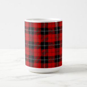 Schottisches Rot-Schwarz-Tartan Verwandlungstasse