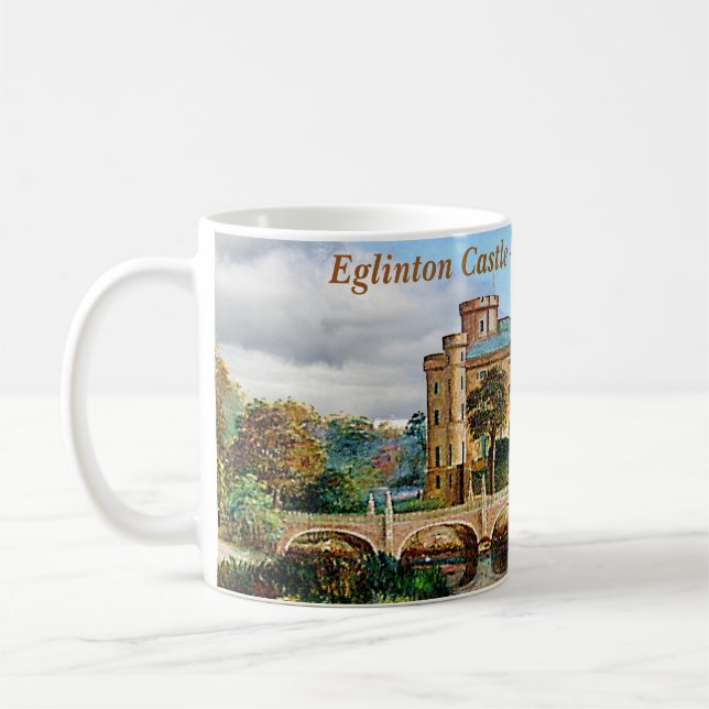 Schottisches Schloss Montgomery Clans Eglinton Kaffeetasse (Links)