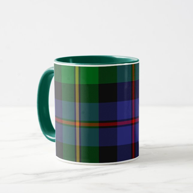 Schottisches Schottenmuster Tasse (Vorderseite Links)