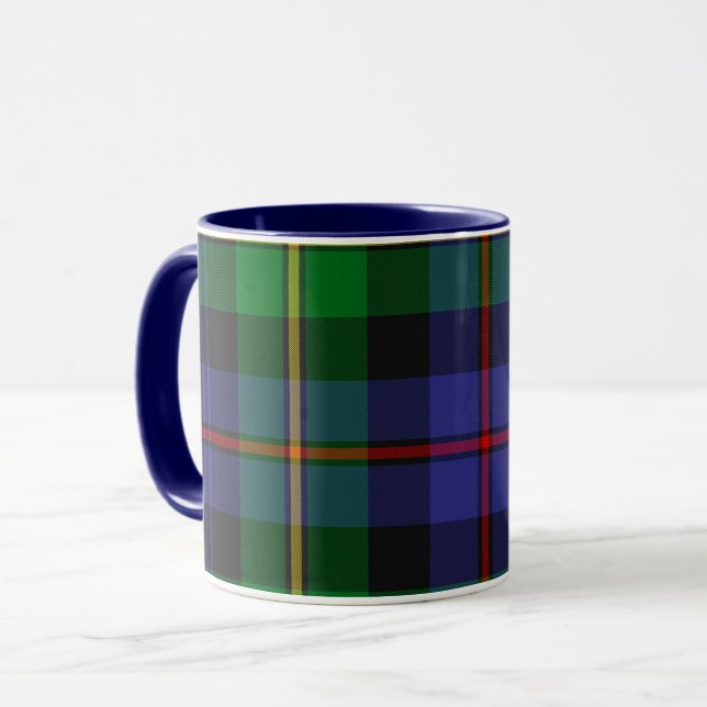 Schottisches Schottenmuster Tasse (Vorderseite Links)