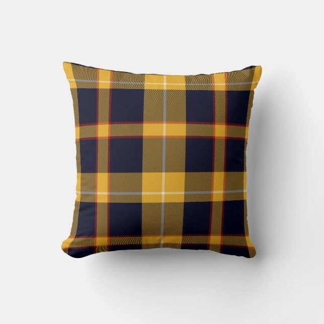 Schottisches Tartan-kariertes Kissen (Vorderseite)