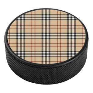 Schottisches Tartan-Muster Eishockey Puck
