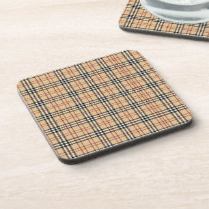 Schottisches Tartan-Muster Getränkeuntersetzer
