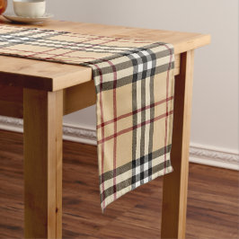 Schottisches Tartan-Muster Kurzer Tischläufer