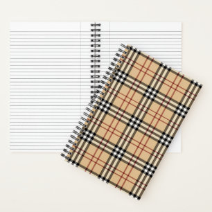 Schottisches Tartan-Muster Notizbuch