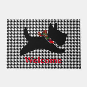 Schottisches Terrier-Hahnentrittmuster Fußmatte