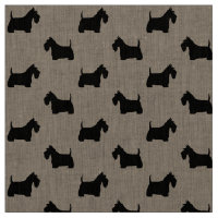 Schottisches Terrier-Silhouette-Muster
