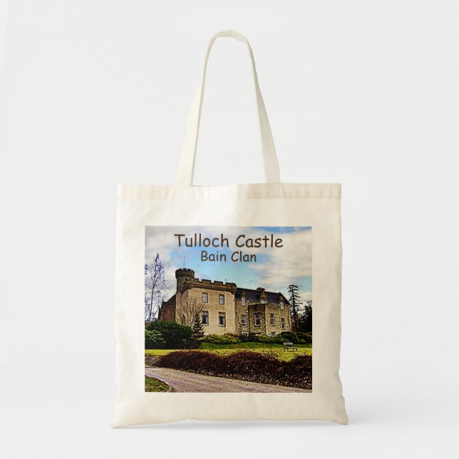 Schottisches Tulloch Castle - Bain Clan Tragetasche (Vorne)