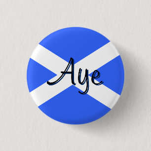 Schottisches Unabhängigkeit ja Saltire Button