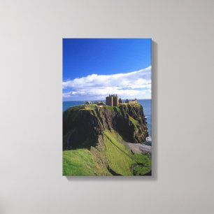 Schottland, Aberdeen. Burg Dunnotar. Leinwanddruck