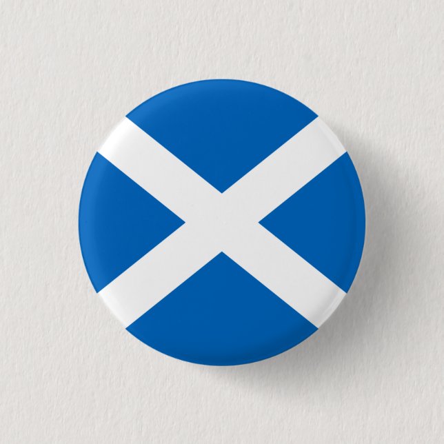 Schottland-Abzeichen - Kreuz von St Andrew Button (Vorderseite)