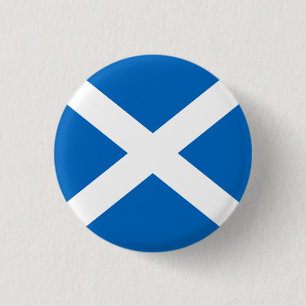 Schottland-Abzeichen - Kreuz von St Andrew Button
