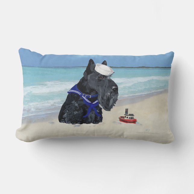 Schottland am Strand Lendenkissen (Vorderseite)