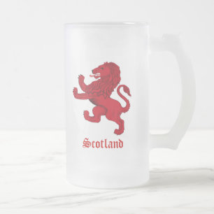 Schottland, aufbäumender Löwe Mattglas Bierglas