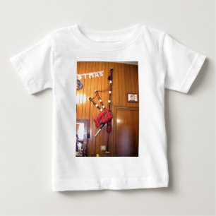 Schottland Bagpipe Tartan Kariertes Musikinstrumen Baby T-shirt