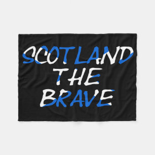 Schottland Die Brave auf der Flagge Schottlands Fleecedecke