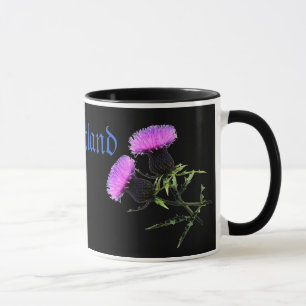 Schottland, die Distel ist die Nationalblume von Tasse