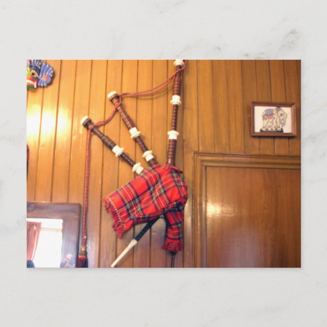 Schottland Dudelsack-Musikkarten - Produkt anpasse Postkarte (Vorderseite)
