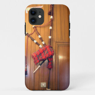 Schottland Dudelsack Tartan Plaid Musikinstrument iPhone 11 Hülle
