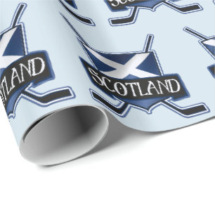 Schottland-Eis-Hockey-Flaggen-Geschenk-Verpackung Geschenkpapier