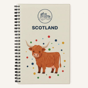 Schottland-Erbe & Highland-Cow-Fotoarchiv Notizbuch