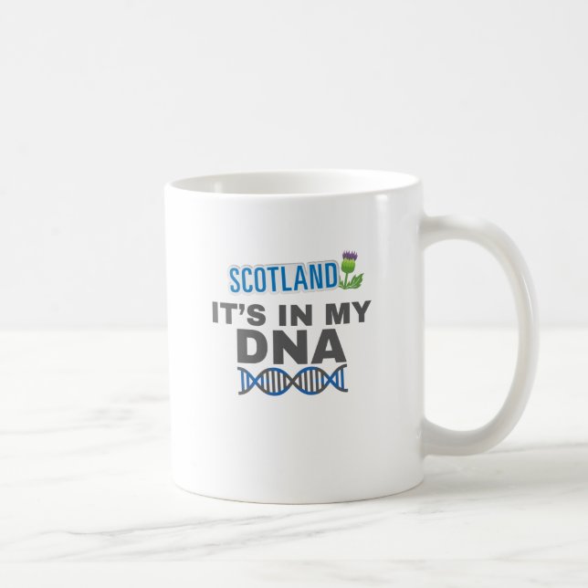 Schottland Es ist in meiner DNA schottisches Kultu Kaffeetasse (Rechts)