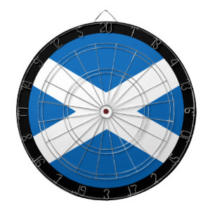Schottland Flag Dartboard & Dartboard / Spielbrett Dartscheibe