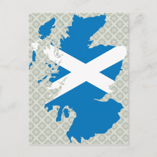 Schottland Flag Karte Vollgröße