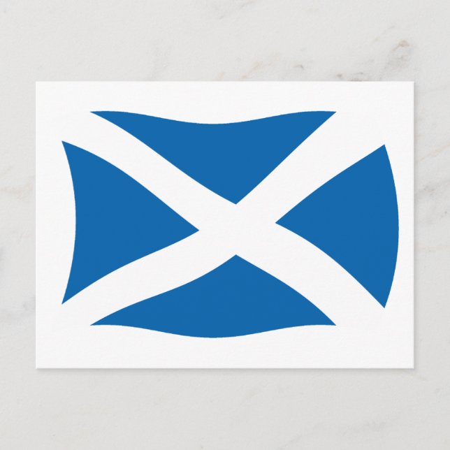 Schottland Flag Postcard Postkarte (Vorderseite)
