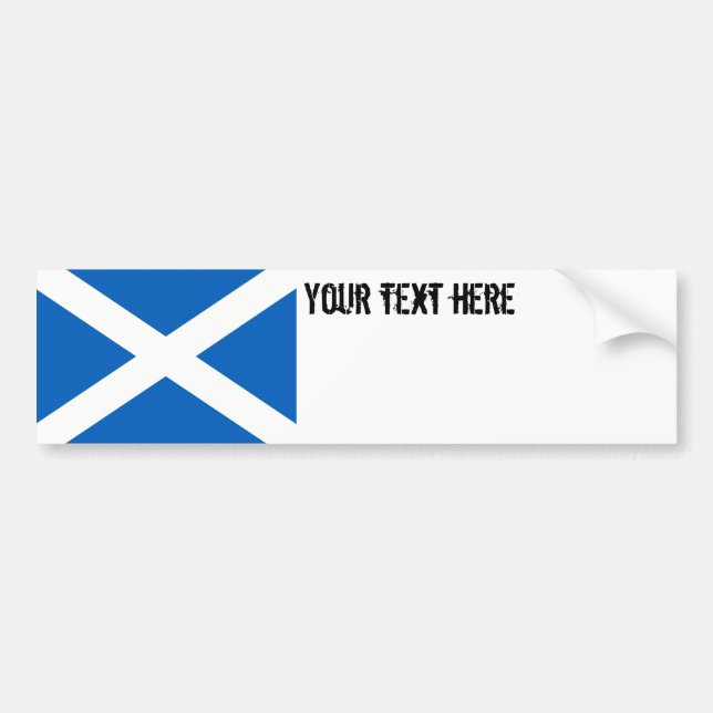 Schottland-Flagge Autoaufkleber (Vorne)