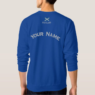 Schottland-Flagge Benutzerdefiniert Besticktes Sweatshirt